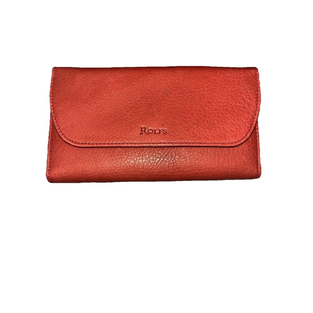 Vintage Rolfs Wallet Red Leather.